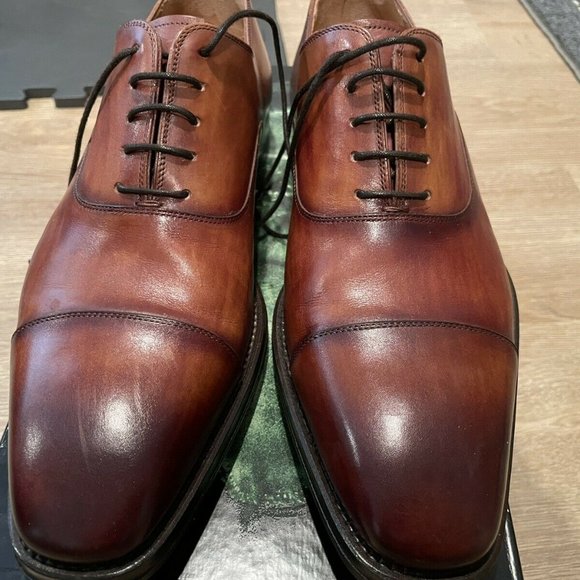 Magnanni Robles Cuero Cognac Lace Up Men's Size 8.5 US (41.5 EURO) - Picture 2 of 7